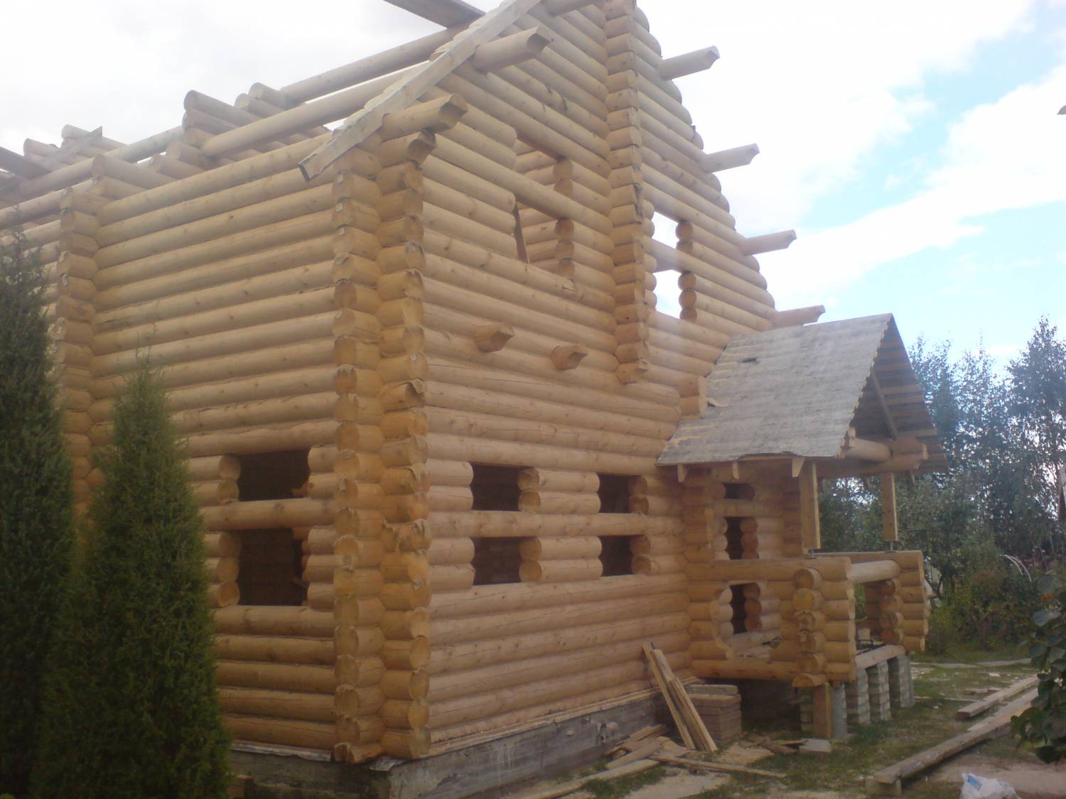 Строительство деревянных домов, бань, хозблоков, беседок - Строительно .